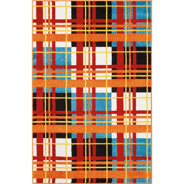 Nourison OKD01 Oakdale Red Area Rug, 4&x6&