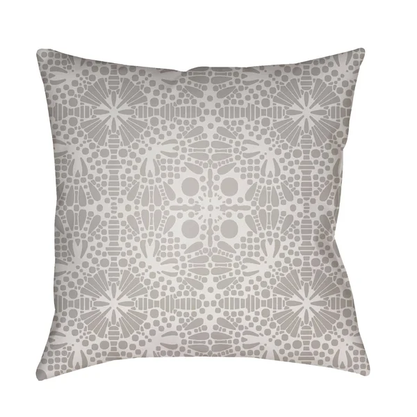 20x22 Light Gray Square Throw Pillow Cover with Knife Edge