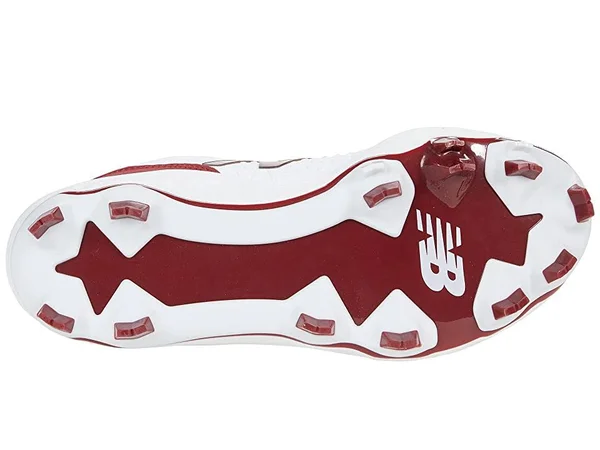 New Balance Men's 3000 V5 TPU Baseball Cleats, Maroon/White