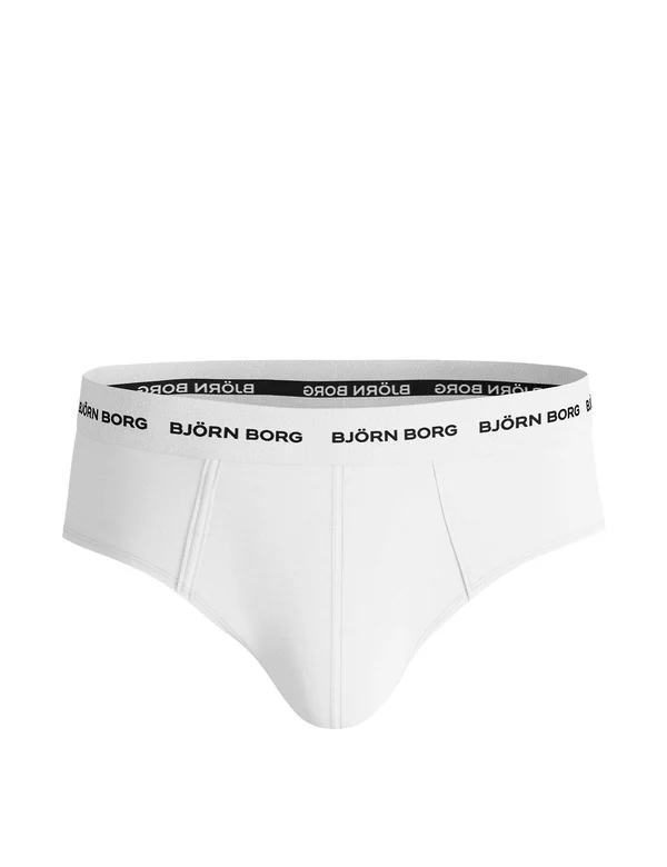 Bjorn Borg Men's Hip Brief Solid 3P Black