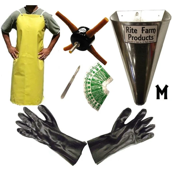 L4 Processing Kit Drill Plucker Medium Kill Cone 10 Blade Scalpel Apron Gloves