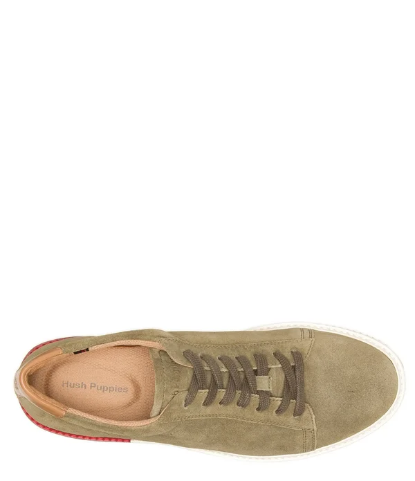 Hush Puppies Men's Heath Sneaker Dark Grey Suede 13