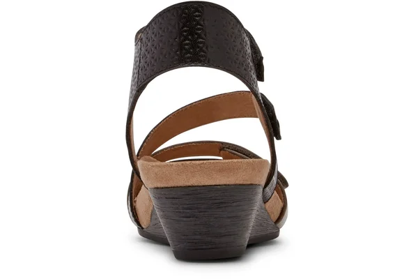 Cobb Hill Hollywood Women's 4-Strap Comfort Sandal Black Multi - 8.5 Wide