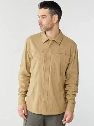 Rei Co-op Men's Sahara Solid Long-Sleeve Shirt Brown XL