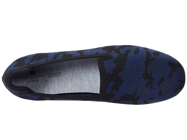 Women's Clarks Carly Dream Navy Camo Navy Camo - 7.5, M