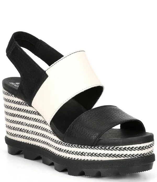 Sorel Women's Joanie II Slingback Wedge Sandals - Black