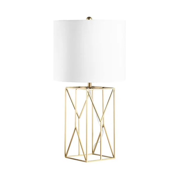 nuLOOM Mead 24x22 Iron Table Lamp - 12x22 W x 12x22 D x 23.5x22 H - Brass