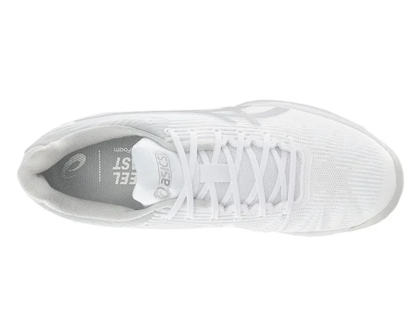 Asics Solution Speed FF (White/Silver) Women's Tennis Shoes