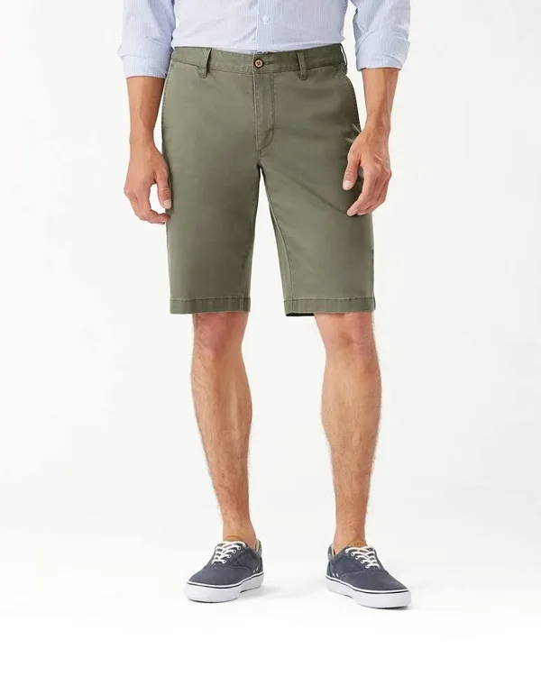 Tommy Bahama Men's Boracay 12-Inch Chino Shorts - Tea Leaf - Size 30