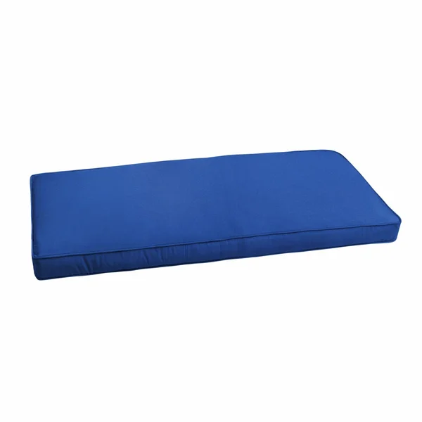Mozaic Company Sunbrella Corded Bench CUSHION, Size: 17, Blue