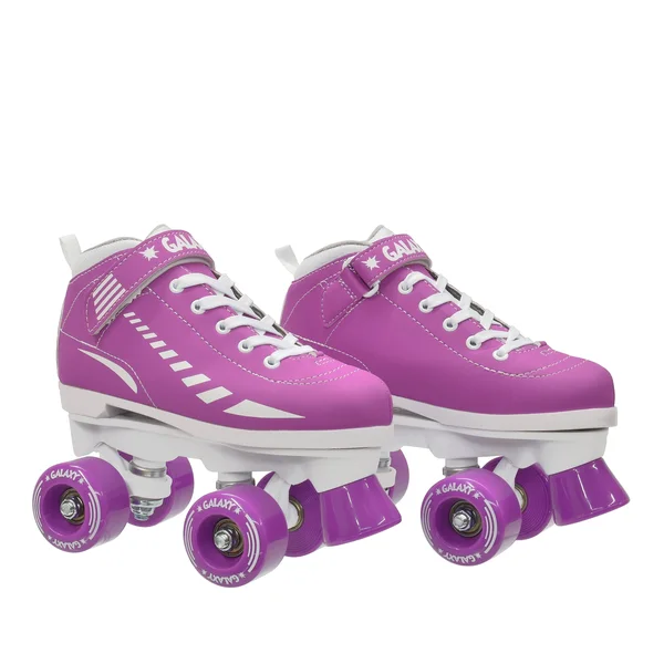 Epic Purple Galaxy Elite Quad Roller Skates - 12 - Juvenile