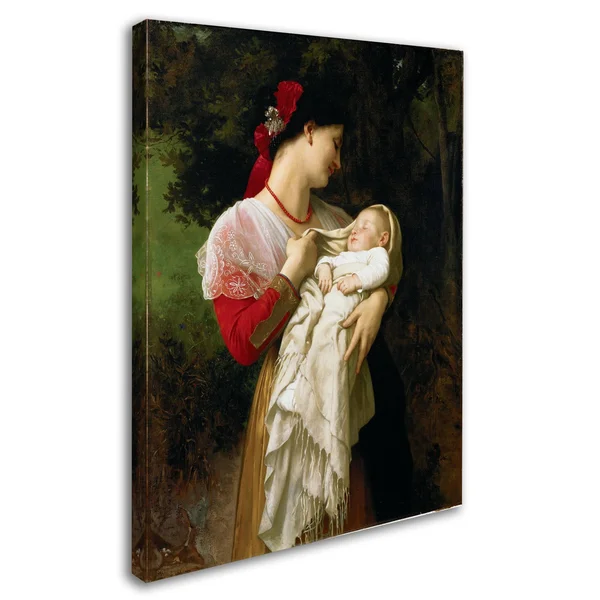 William-Adolphe Bouguereau 'Mother and Child' Canvas Art ALI10065-C
