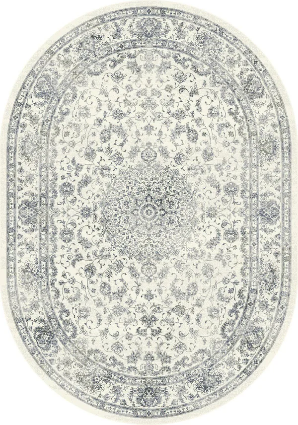 Dynamic Rugs Ancient Garden 57109 2&7x22 x 4&7x22 Oval Cream Area Rug