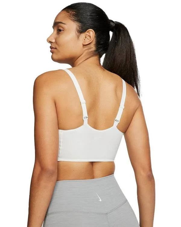 Nike Indy Luxe Women's Light-Support 1-Piece Pad Sports Bra Size Xs (White) AQ0140-121