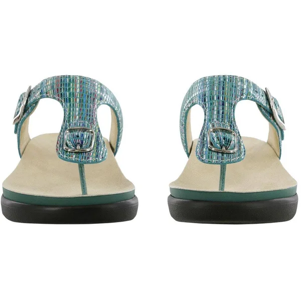 SAS Women's Sanibel Rainbow Teal 10.5 Medium