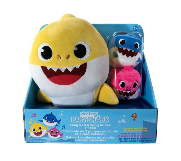 WowWee Baby Shark Sound Doll w/ Mommy and Daddy Cubes