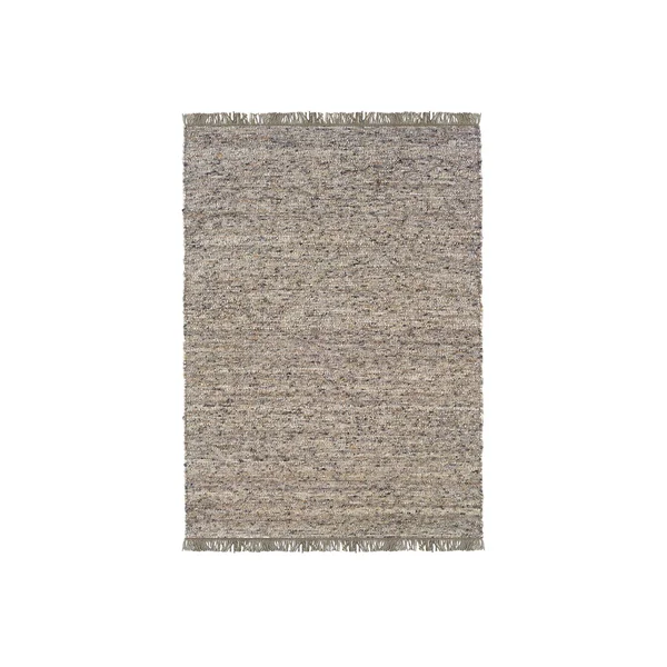 Linon Home Verginia Berber Reversible Flatweave Accent Rug - Dark Natural