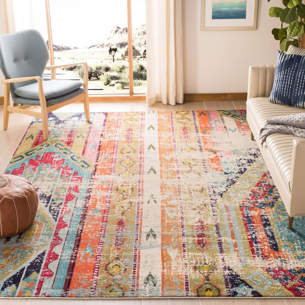 Safavieh Monaco MNC222F 2&2x22 x 14&0x22 Runner Multi Area Rug