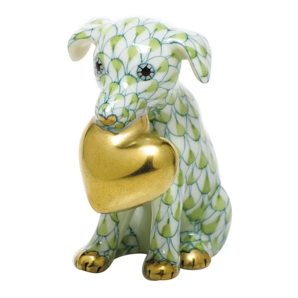 Herend Puppy Love Key Lime