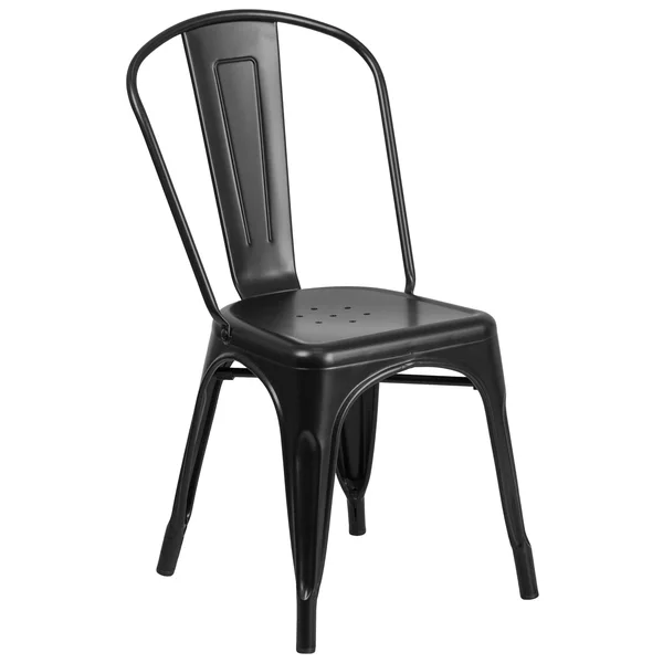 Flash Furniture Metal Stackable Chair - Orange