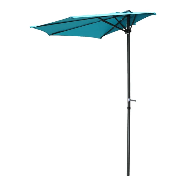 Beachcrest Home Dade City North 9& Market Umbrella Fabric: Aqua Blue