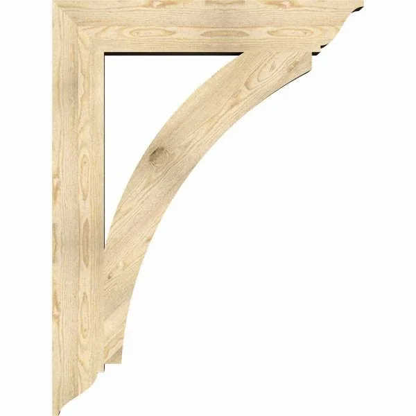 6x22W x 36x22D x 48x22H Thorton Traditional Rough Sawn BRACKET, Douglas Fir