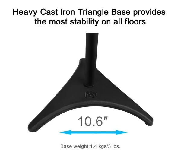 Mounting Dream MD5401 Height Adjustable Speaker Stands Mounts - Two in One Floor