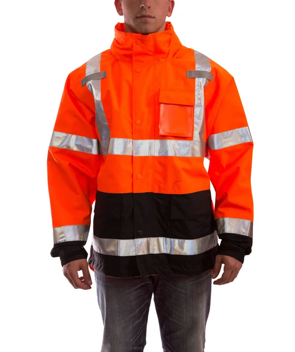 Tingley J24129 Icon Jacket, Fluorescent Orange/Red/Black, Medium