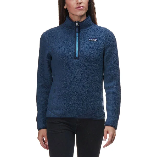 Patagonia Women's Retro Pile 1/4-Zip - Blue - 22815 - XS