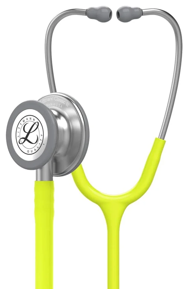 3M Littmann Classic III Stethoscope - Lemon Lime