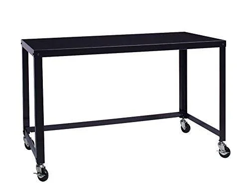 Office Dimensions 48x22 Wide Mobile Metal Desk Workstation - Home Office Collection - White