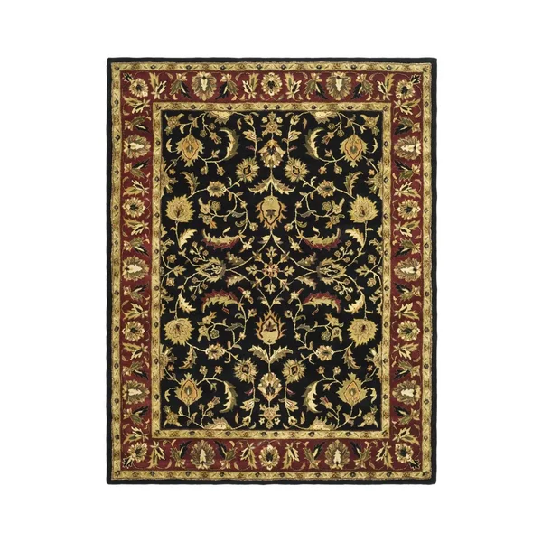 Safavieh Heritage HG953A 2&3x22 x 20&0x22 Runner Black, Red Area Rug