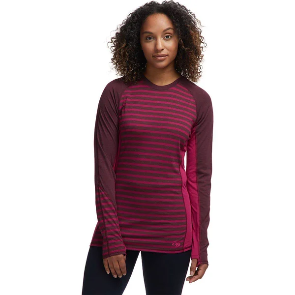 Outdoor Research Women's Enigma Crew - Large - Cacao - Beet