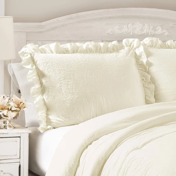 Lush Decor Reyna Comforter Gray 3-Piece Full/Queen Set