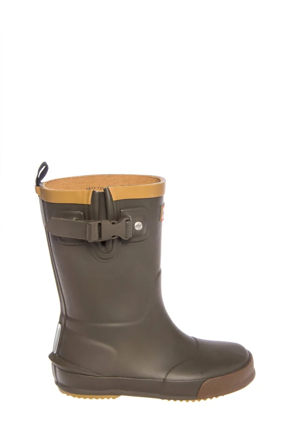 Hunter Unisex Kid's Davison Rain Boot - Swamp Green