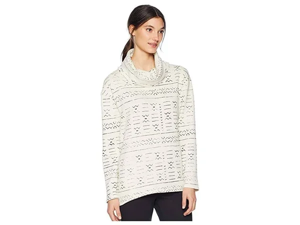 Burton Women's Ellmore Pullover, Vanilla Bogolanfini, S