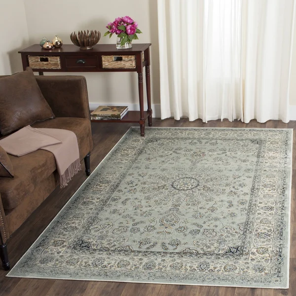 Safavieh PGV605L Persian Garden Vintage 605 Light Blue - Ivory 6&-7x22 x 9&-2x22 Rug