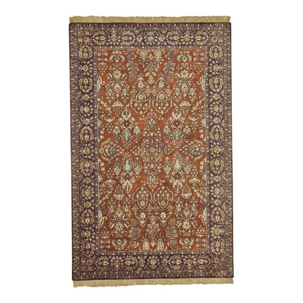 Feizy Amore 8327F Cinnamon - Plum 5& x 8& Area Rug