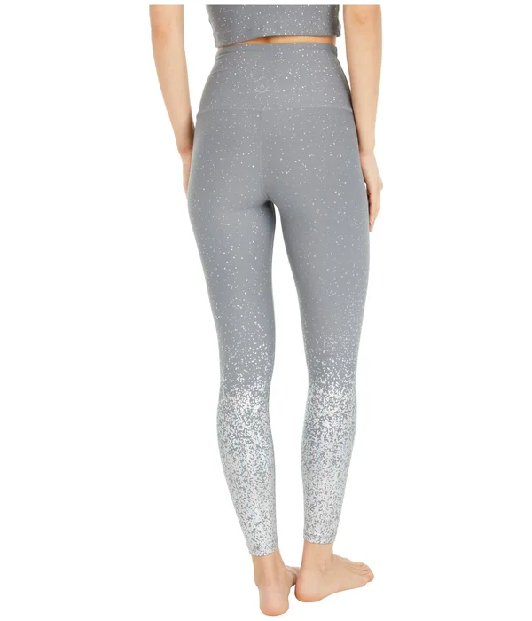 Beyond Yoga Alloy Ombre High Waisted Midi Leggings Black Foil Speckle L