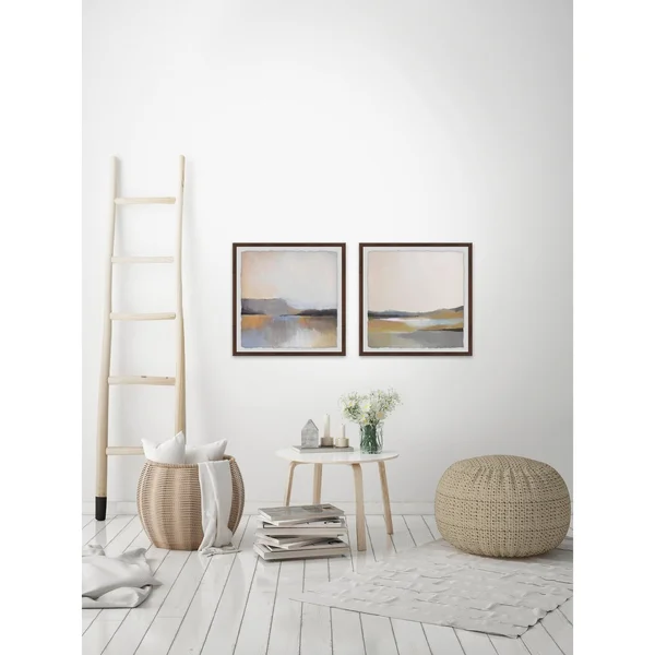 Marmont Hill Grey Dunes 48-Inch x 24-Inch Framed Diptych Wall Art