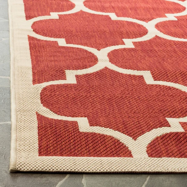 Safavieh Courtyard CY6914-266 5&3x22 x 7&7x22 Black, Beige Area Rug