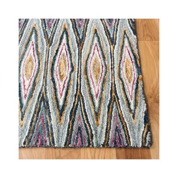 Safavieh Aspen Rug Collection APN805M - Blue, Pink - 7& x 7& Round