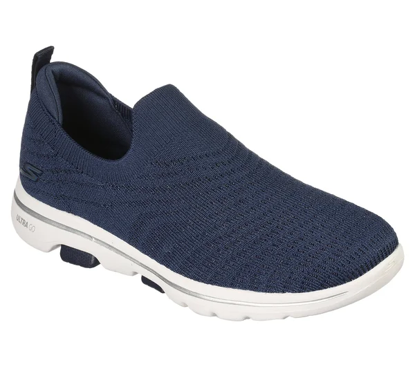 Skechers GOwalk 5 - Coastal View Navy - White - Size 10.0