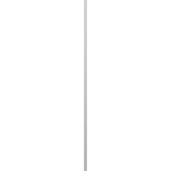 Ekena Millwork LP2S14X07100WH Lifetime Vinyl, Standard Two Equal Panels, Raised Panel Shutters with Shutter-Loks (Per Pair), Whi
