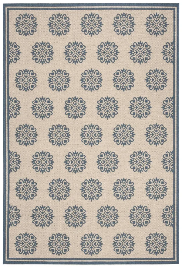 Safavieh 6&-7x22 x 6&-7x22 Square Beach House BHS181M Blue Creme Rug