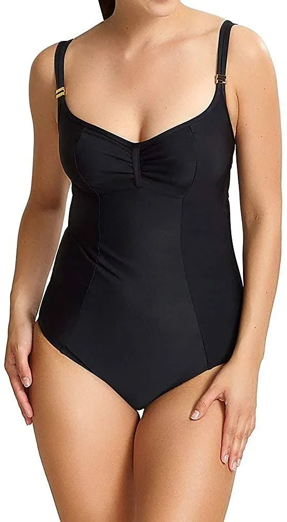 Panache Anya Riva Black Balconnet One-Piece Swimsuit
