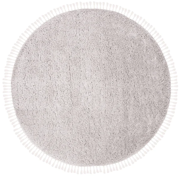 Safavieh Flokati FLK310F 4&0x22 x 6&0x22 Light Grey Area Rug