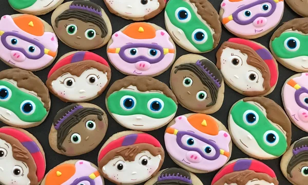 Supr Why X12 Kid Readers Inspired Sugar Cookies - Pig - Dress Up - Red Hood -Princess Birthday Party - PreK - Readers - Princess
