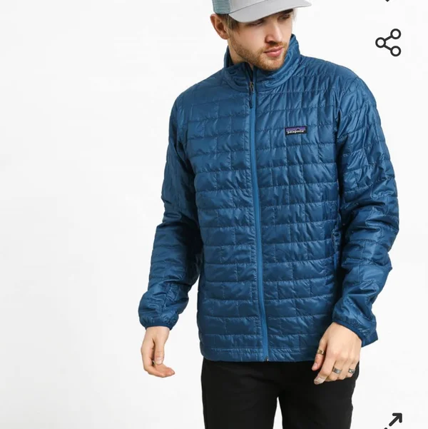 Patagonia Nano Puff Jacket - Men's M Big Sur Blue - Balkan Blue