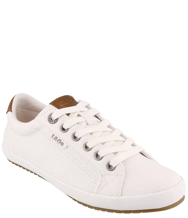 Taos Footwear Star Burst White/Tan - Women's, Size: 7.5